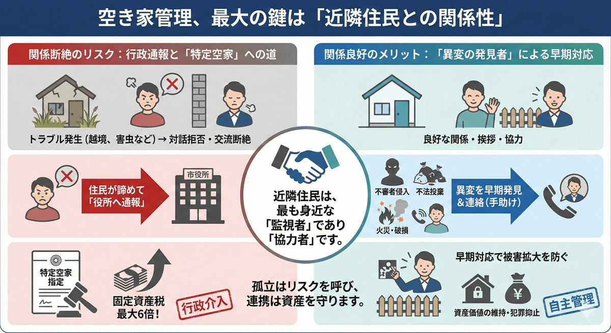 空き家と近隣住民との関係